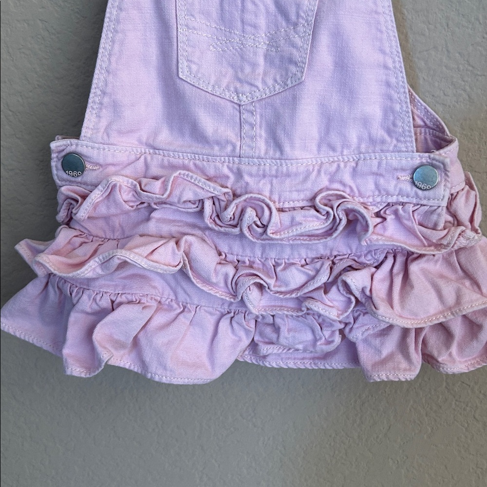 GAP Pink Ruffled Kids Overalls - Picture 4 of 7